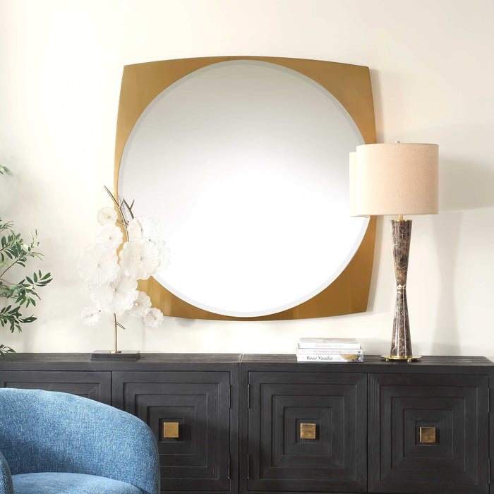 Neilia Mirror Stainless Steel-Mirrors-Uttermost-Lighting Design Store