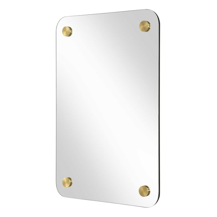 Hamrick Mirror Brass-Mirrors-Uttermost-Lighting Design Store