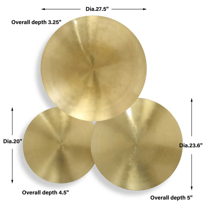 Cymbalic Wall Art Brass-Home Accents-Uttermost-Lighting Design Store