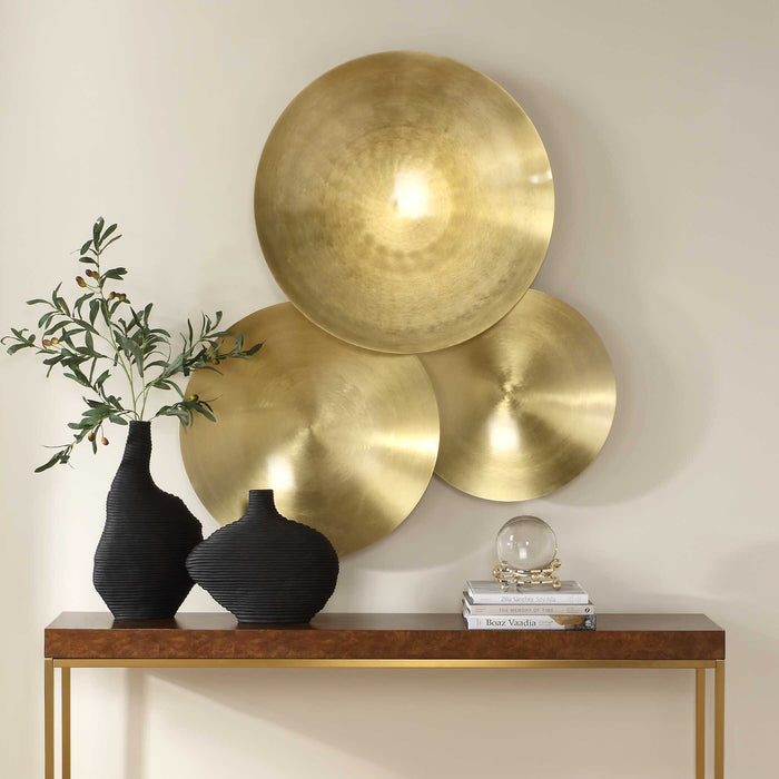 Cymbalic Wall Art Brass-Home Accents-Uttermost-Lighting Design Store
