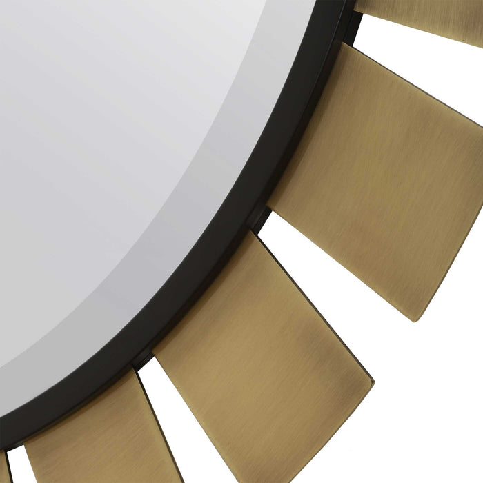 Toluca Mirror Antique Brass-Mirrors-Uttermost-Lighting Design Store