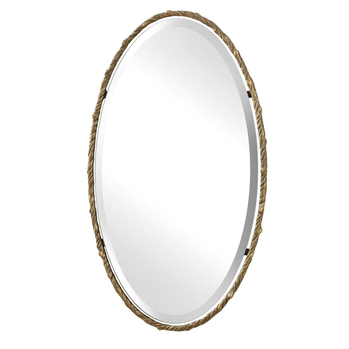 Twisted Branch Mirror Antiqued Gold-Mirrors-Uttermost-Lighting Design Store