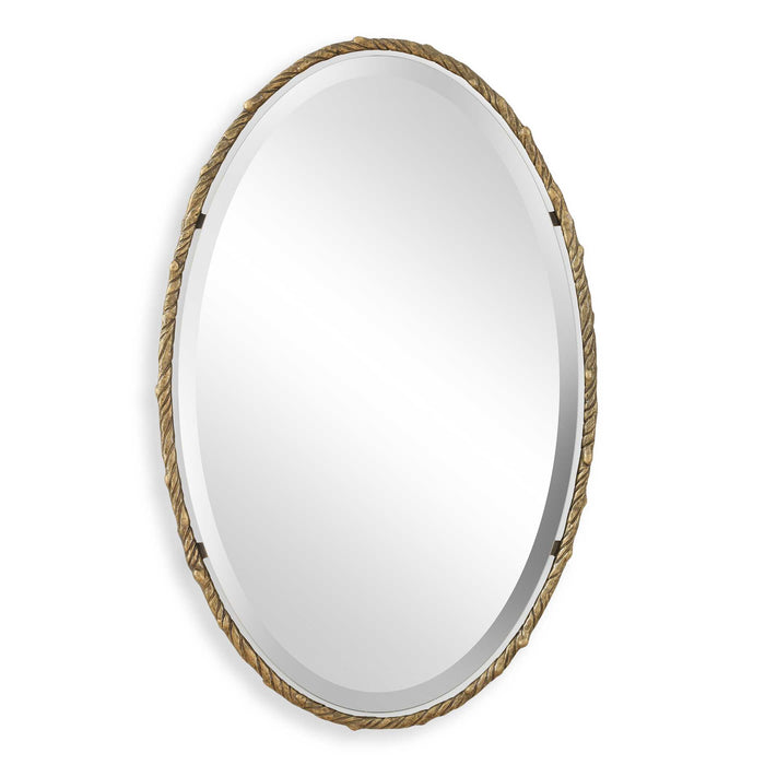 Twisted Branch Mirror Antiqued Gold-Mirrors-Uttermost-Lighting Design Store