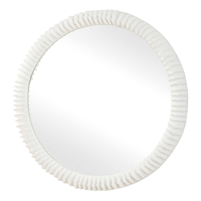 Akiko Mirror Matte White-Mirrors-Uttermost-Lighting Design Store