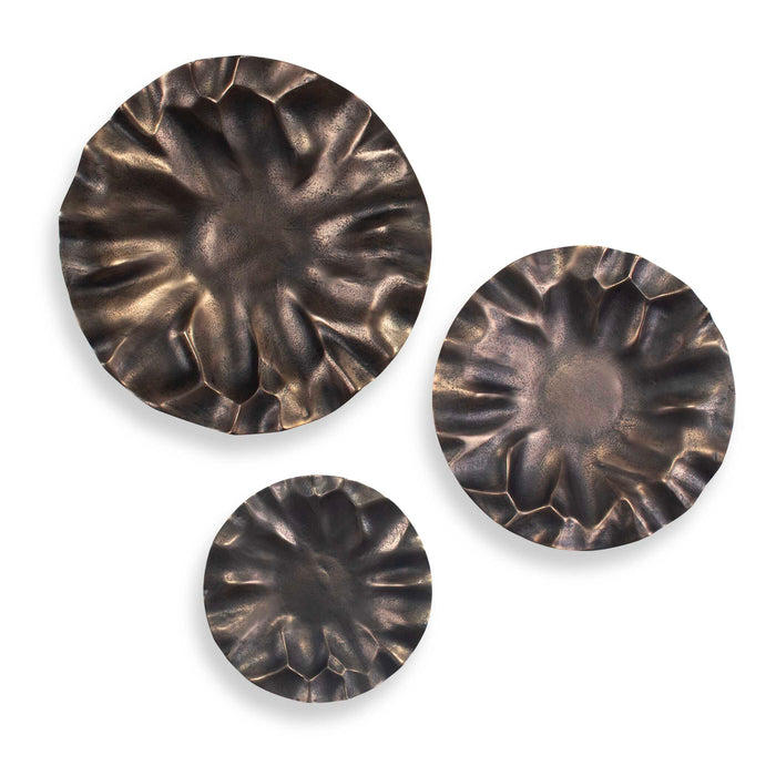 Peonia Wall Art Golden Dark Bronze-Home Accents-Uttermost-Lighting Design Store
