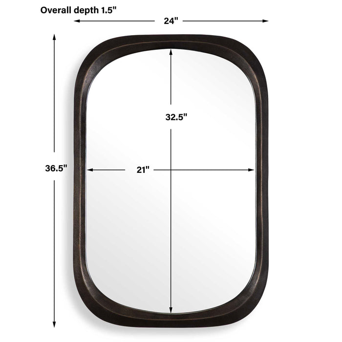 Malone Mirror Dark Bronze-Mirrors-Uttermost-Lighting Design Store
