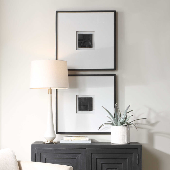 Origins Shadow Boxes Set/2 Dark Bronze-Home Accents-Uttermost-Lighting Design Store