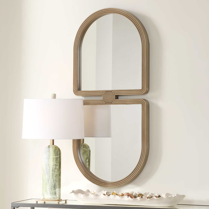 Jacques Mirror Antiqued Gold-Mirrors-Uttermost-Lighting Design Store