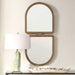 Jacques Mirror Antiqued Gold-Mirrors-Uttermost-Lighting Design Store