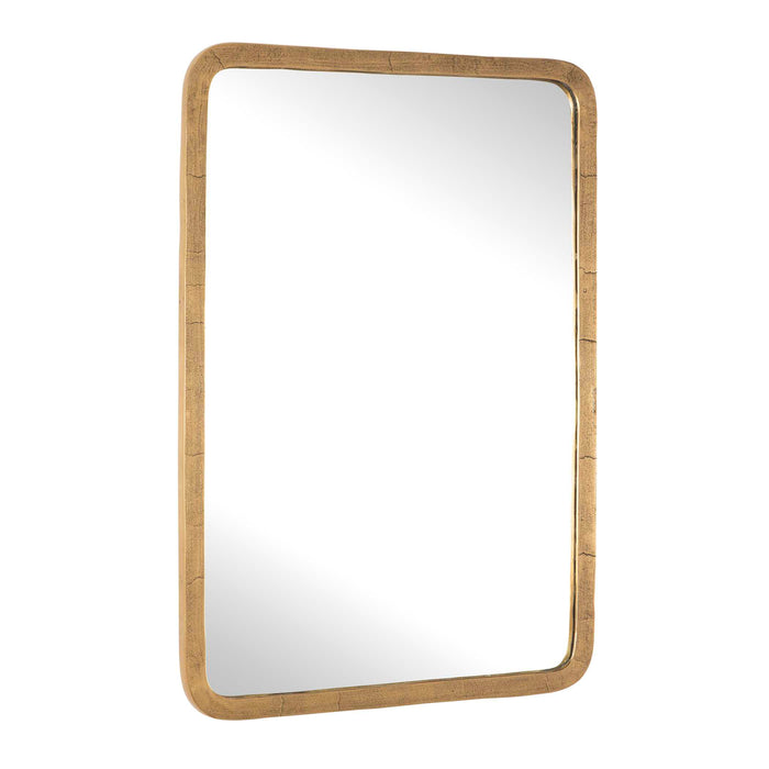 Vestry Mirror Antique Brass-Mirrors-Uttermost-Lighting Design Store