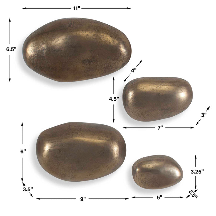 Set In Stone Wall Art Antique Brass-Home Accents-Uttermost-Lighting Design Store