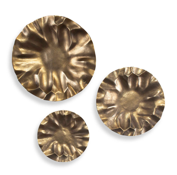 Peonia Wall Art Vintage Gold-Home Accents-Uttermost-Lighting Design Store