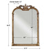Jacqueline Mirror Antiqued Silver Champagne-Mirrors/Pictures-Uttermost-Lighting Design Store