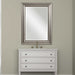 Stuart Silver Mirror Metallic Silver Leaf w/Light Gray Glaze-Mirrors/Pictures-Uttermost-Lighting Design Store