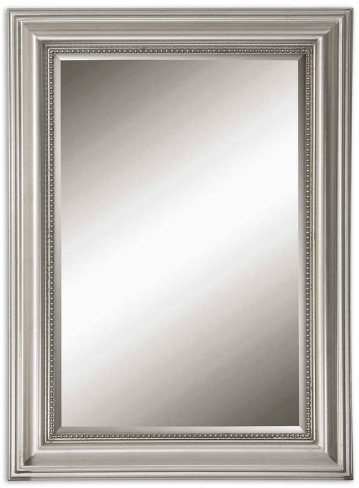 Stuart Silver Mirror Metallic Silver Leaf w/Light Gray Glaze-Mirrors/Pictures-Uttermost-Lighting Design Store