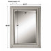 Stuart Silver Mirror Metallic Silver Leaf w/Light Gray Glaze-Mirrors/Pictures-Uttermost-Lighting Design Store