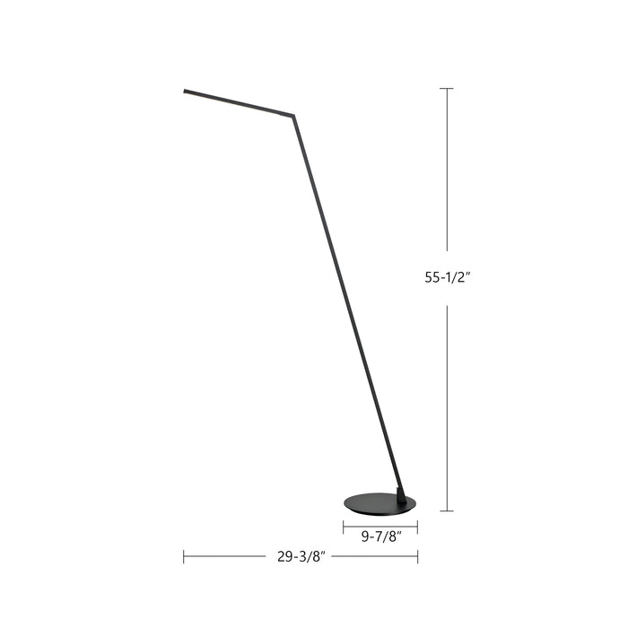 Miter LED Floor Lamp White-Lamps-Kuzco Lighting-Lighting Design Store