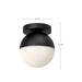 Monae One Light Flush Mount Brushed Gold/Opal Glass-Flush Mounts-Kuzco Lighting-Lighting Design Store