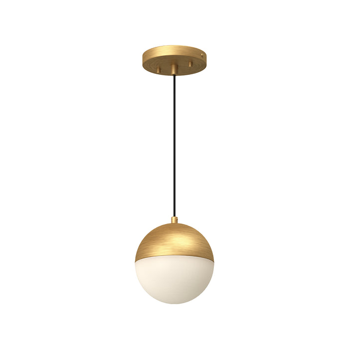 Monae LED Pendant Brushed Gold-Mini Pendants-Kuzco Lighting-Lighting Design Store
