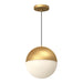 Monae LED Pendant Brushed Gold-Pendants-Kuzco Lighting-Lighting Design Store