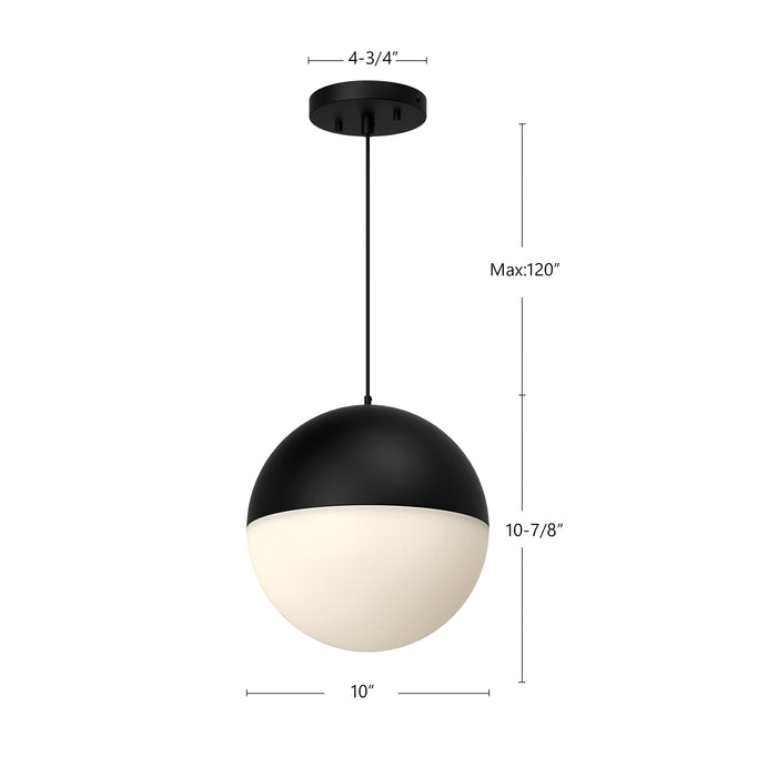 Monae LED Pendant Black-Pendants-Kuzco Lighting-Lighting Design Store