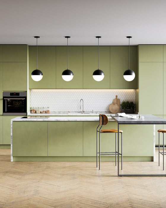 Monae LED Pendant Black-Pendants-Kuzco Lighting-Lighting Design Store