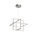 Mondrian LED Pendant Brushed Nickel-Foyer/Hall Lanterns-Kuzco Lighting-Lighting Design Store