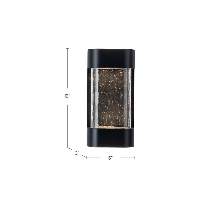 Moondew LED Exterior Wall Sconce Black-Exterior-Kuzco Lighting-Lighting Design Store
