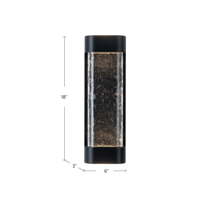 Moondew LED Exterior Wall Sconce Black-Exterior-Kuzco Lighting-Lighting Design Store