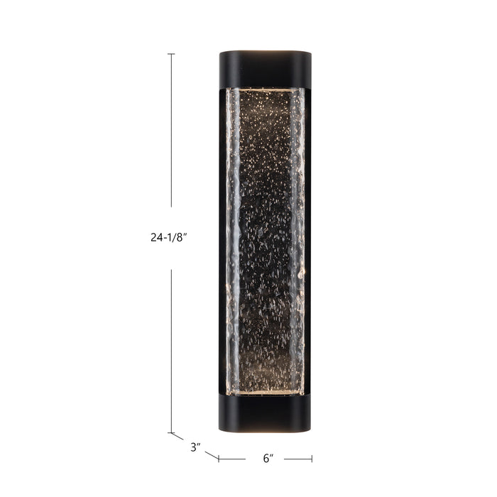Moondew LED Exterior Wall Sconce Black-Exterior-Kuzco Lighting-Lighting Design Store