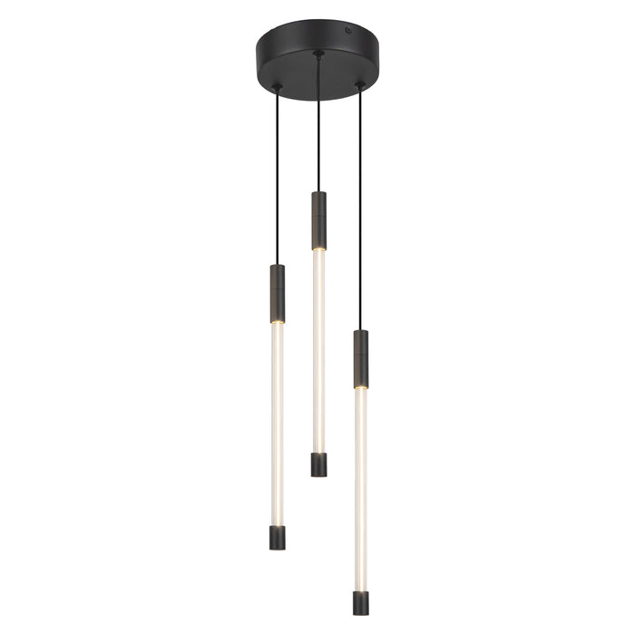 Motif LED Pendant Black-Mini Chandeliers-Kuzco Lighting-Lighting Design Store