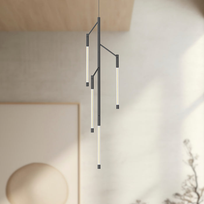 Motif LED Pendant Black-Pendants-Kuzco Lighting-Lighting Design Store