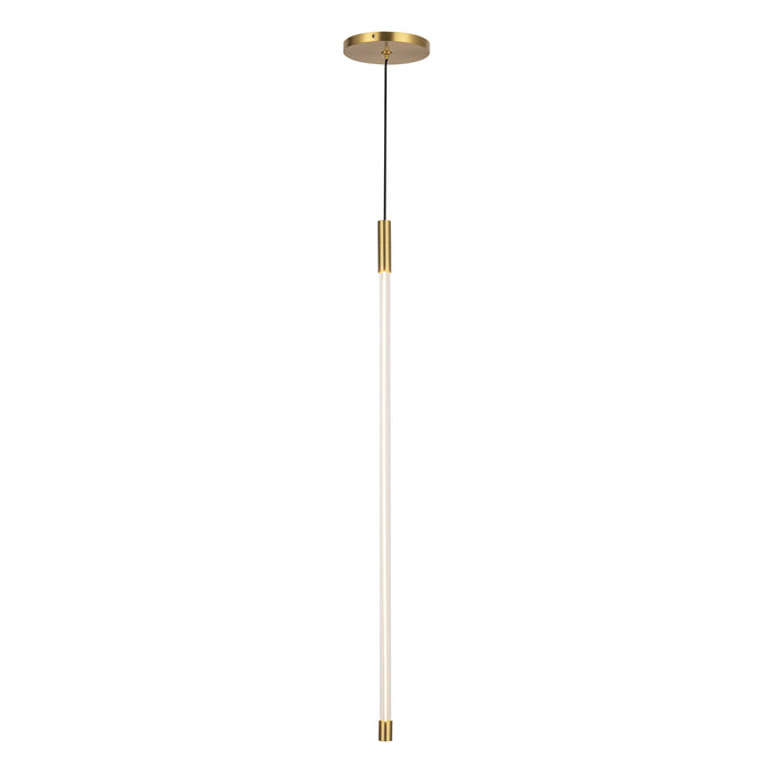 Motif LED Pendant Brushed Gold-Mini Pendants-Kuzco Lighting-Lighting Design Store