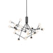 Moto LED Chandelier Black-Large Chandeliers-Kuzco Lighting-Lighting Design Store