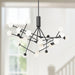Moto LED Chandelier Black-Large Chandeliers-Kuzco Lighting-Lighting Design Store