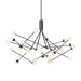 Moto LED Chandelier Black-Large Chandeliers-Kuzco Lighting-Lighting Design Store