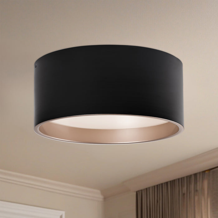 Mousinni LED Flush Mount Black-Flush Mounts-Kuzco Lighting-Lighting Design Store