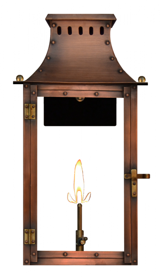 Coppersmith - MS16G - Market Street 16" Gas Outdoor Lantern - Copper