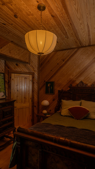 Meshelle One Light Pendant Aged Brass