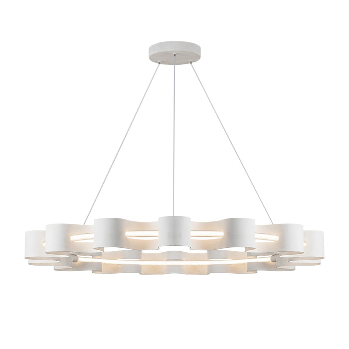 Nami LED Chandelier Antique White-Pendants-Kuzco Lighting-Lighting Design Store