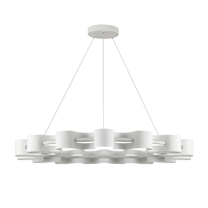 Nami LED Chandelier Antique White-Pendants-Kuzco Lighting-Lighting Design Store