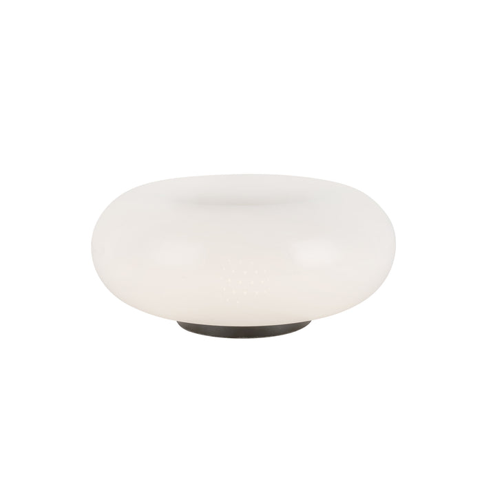 Nimbus LED Table Lamp Black/Opal Glass-Lamps-Kuzco Lighting-Lighting Design Store