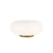 Nimbus LED Table Lamp Vintage Brass/Opal Glass-Lamps-Kuzco Lighting-Lighting Design Store