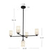 Nola Five Light Chandelier Black-Mid. Chandeliers-Kuzco Lighting-Lighting Design Store