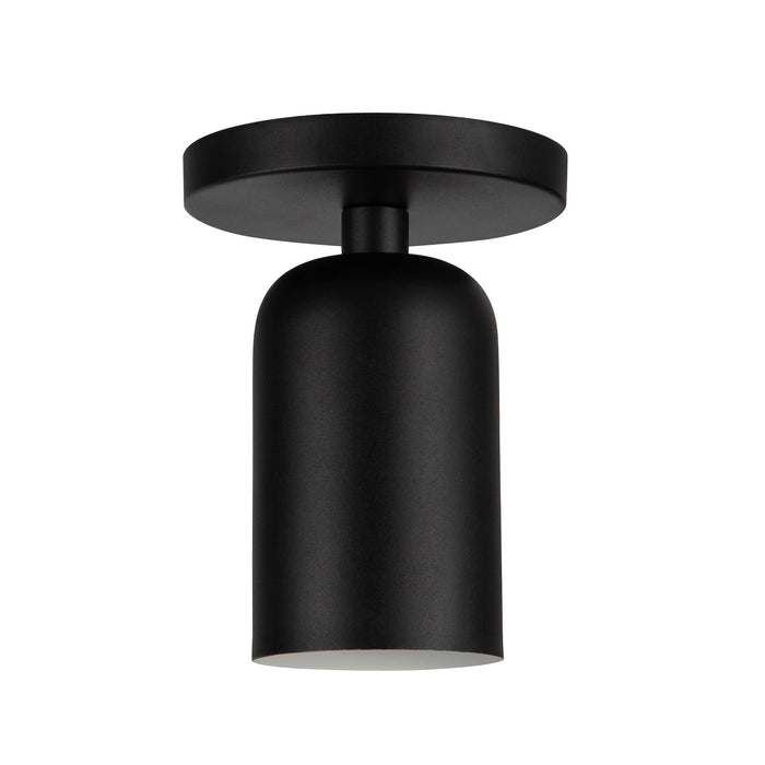 Nola One Light Semi-Flush Mount Black-Semi-Flush Mts.-Kuzco Lighting-Lighting Design Store