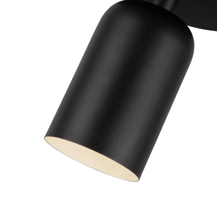 Nola One Light Semi-Flush Mount Black-Semi-Flush Mts.-Kuzco Lighting-Lighting Design Store