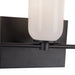 Nola Three Light Vanity Black/Glossy Opal Glass-Bathroom Fixtures-Kuzco Lighting-Lighting Design Store