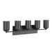 Nola Five Light Vanity Black-Bathroom Fixtures-Kuzco Lighting-Lighting Design Store