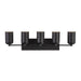 Nola Five Light Vanity Black-Bathroom Fixtures-Kuzco Lighting-Lighting Design Store