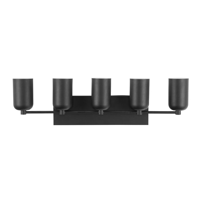 Nola Five Light Vanity Black-Bathroom Fixtures-Kuzco Lighting-Lighting Design Store